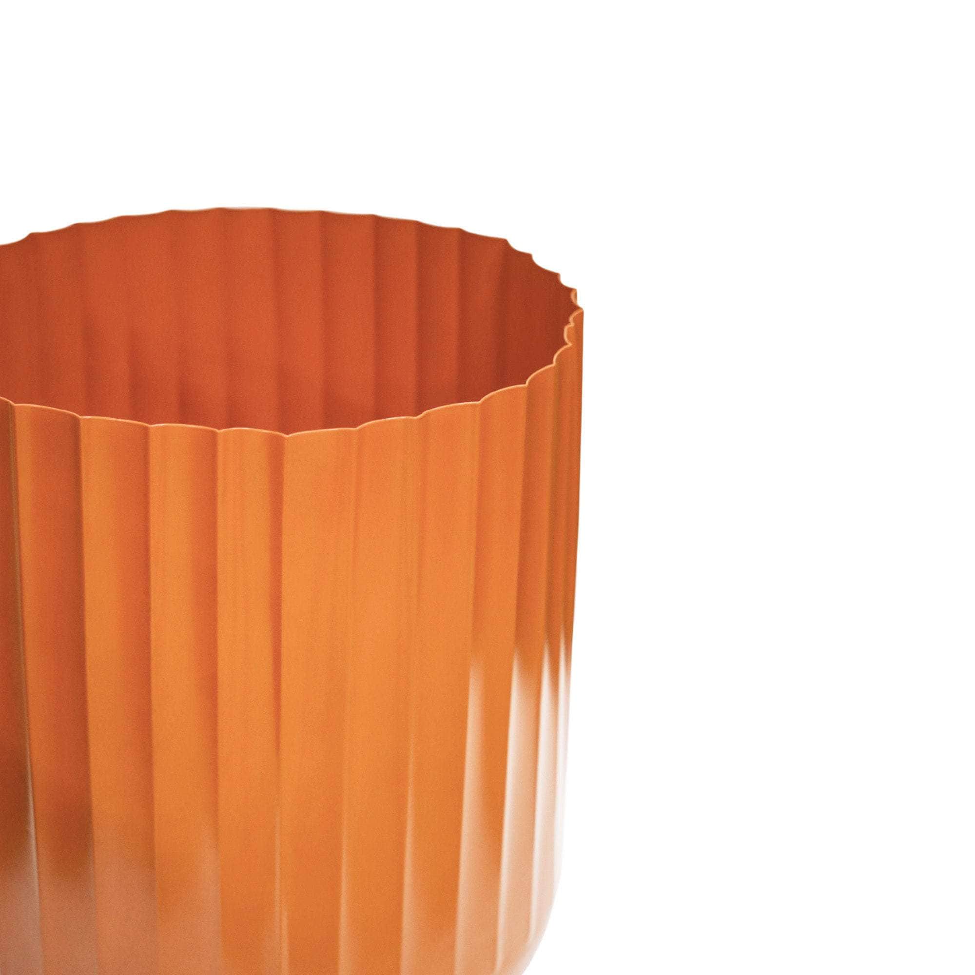 Hudson Orange Corrugated Planters Set of Two
