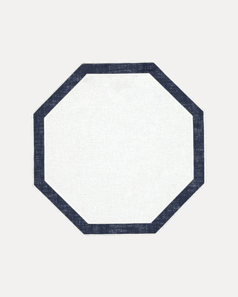 Douro, Dark Blue and White Placemat (Reversible)
