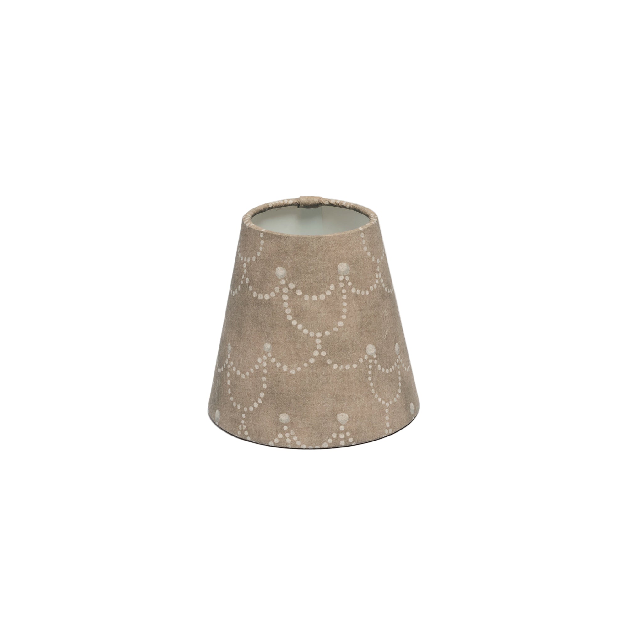 5” Candle Clip Lampshade Pearl Chain – MARRONE