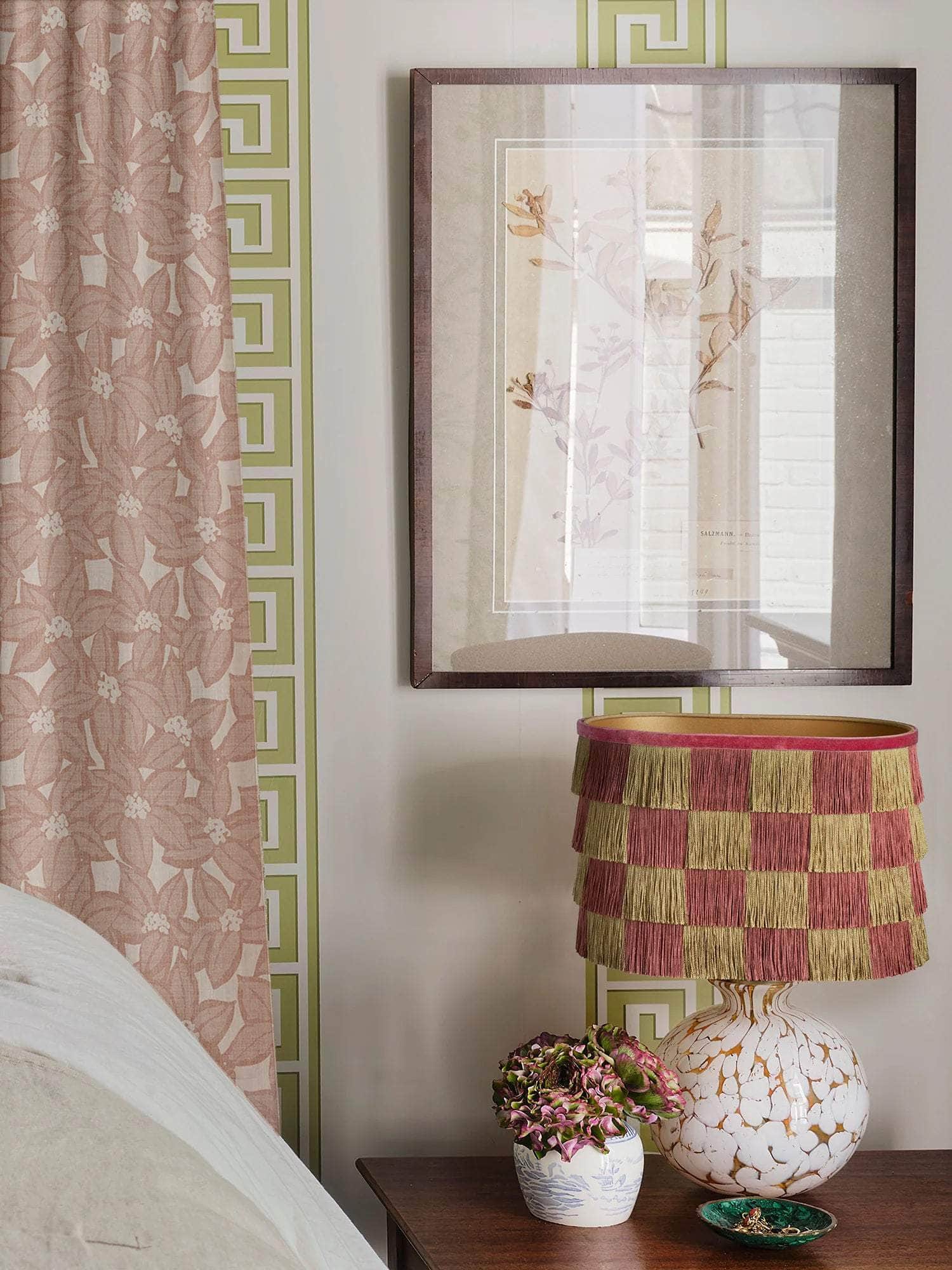 Lampshade Giselle Olive & Rosewood