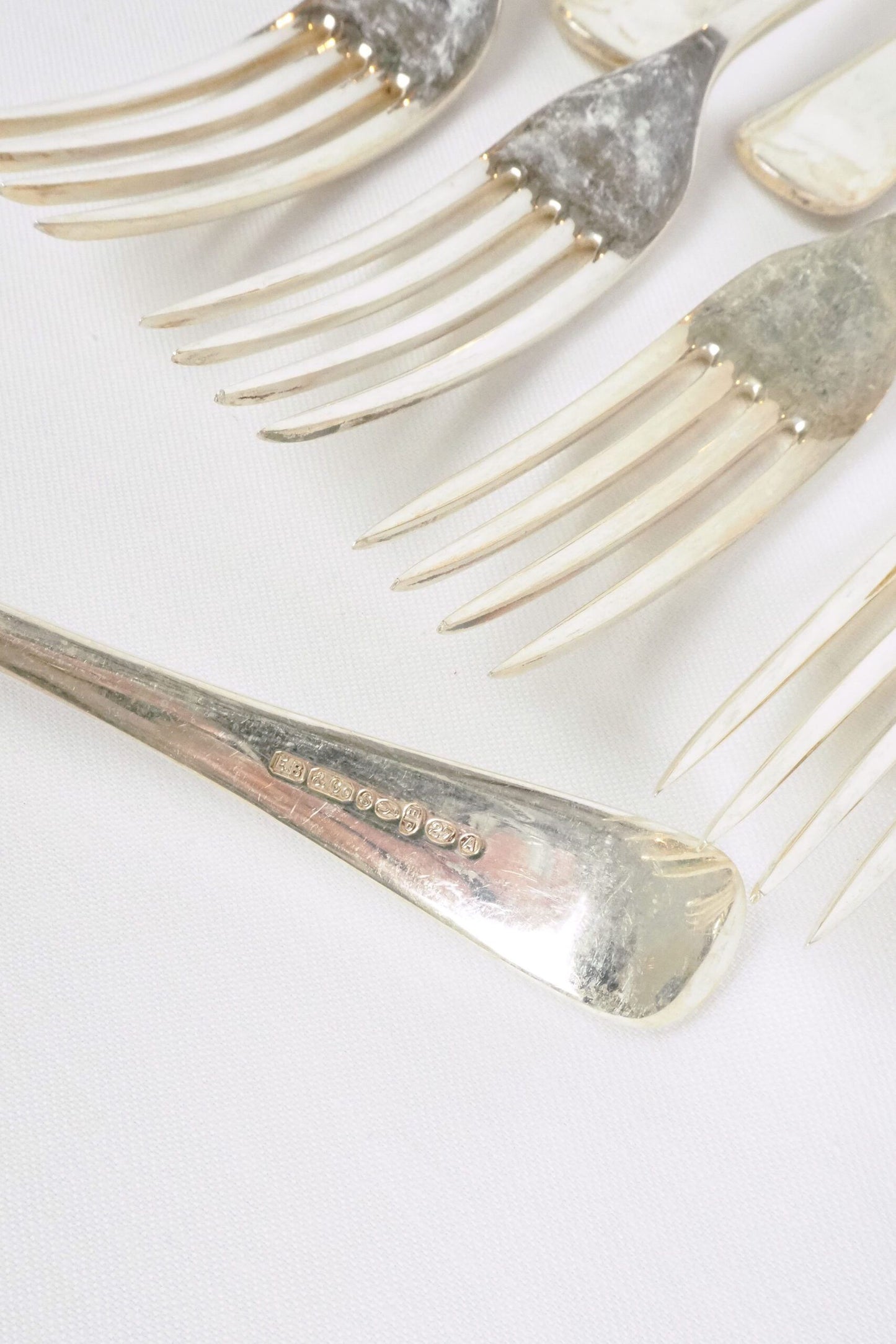 12 Victorian Silver Plate Forks