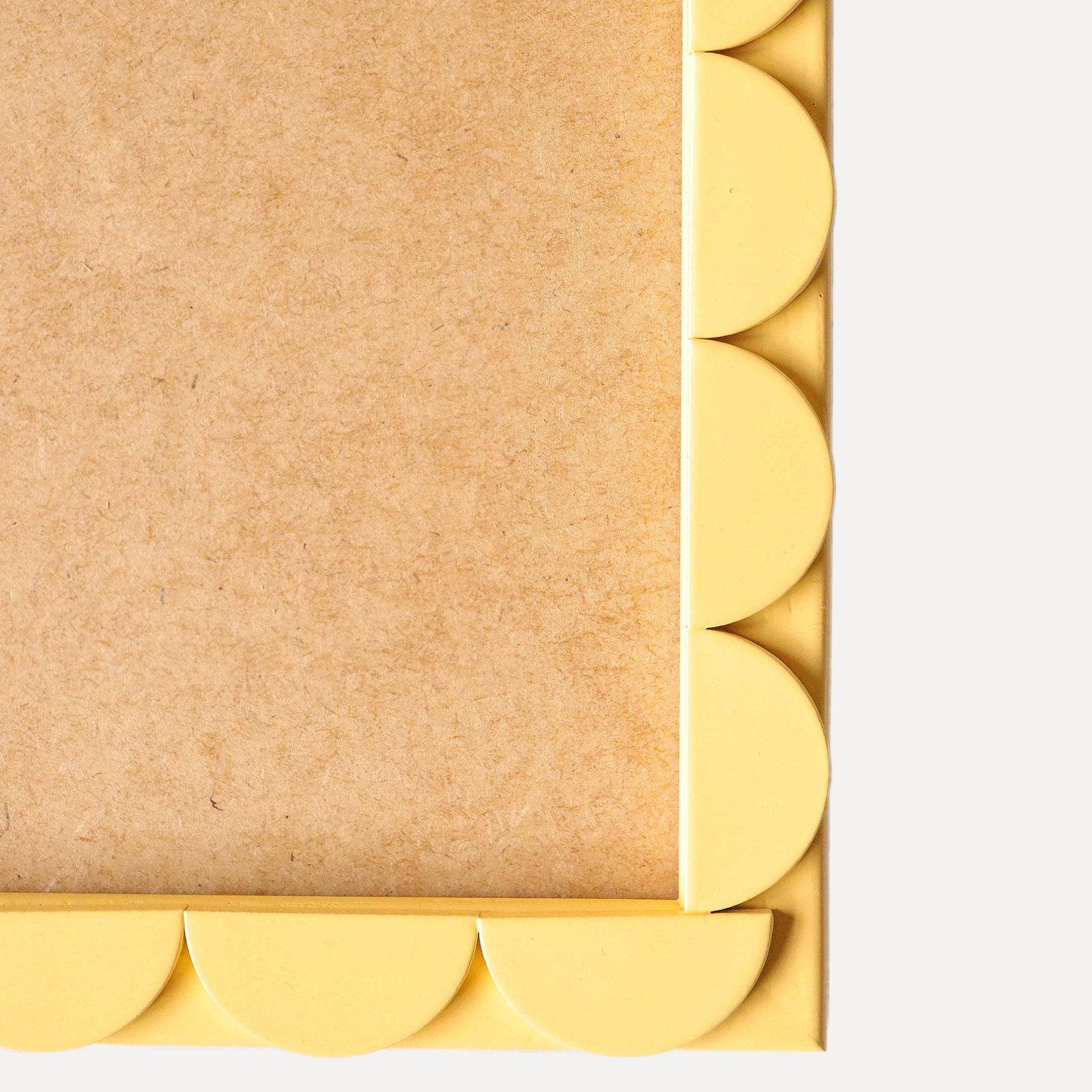 Cashmere Yellow Lacquered Scallop Frame