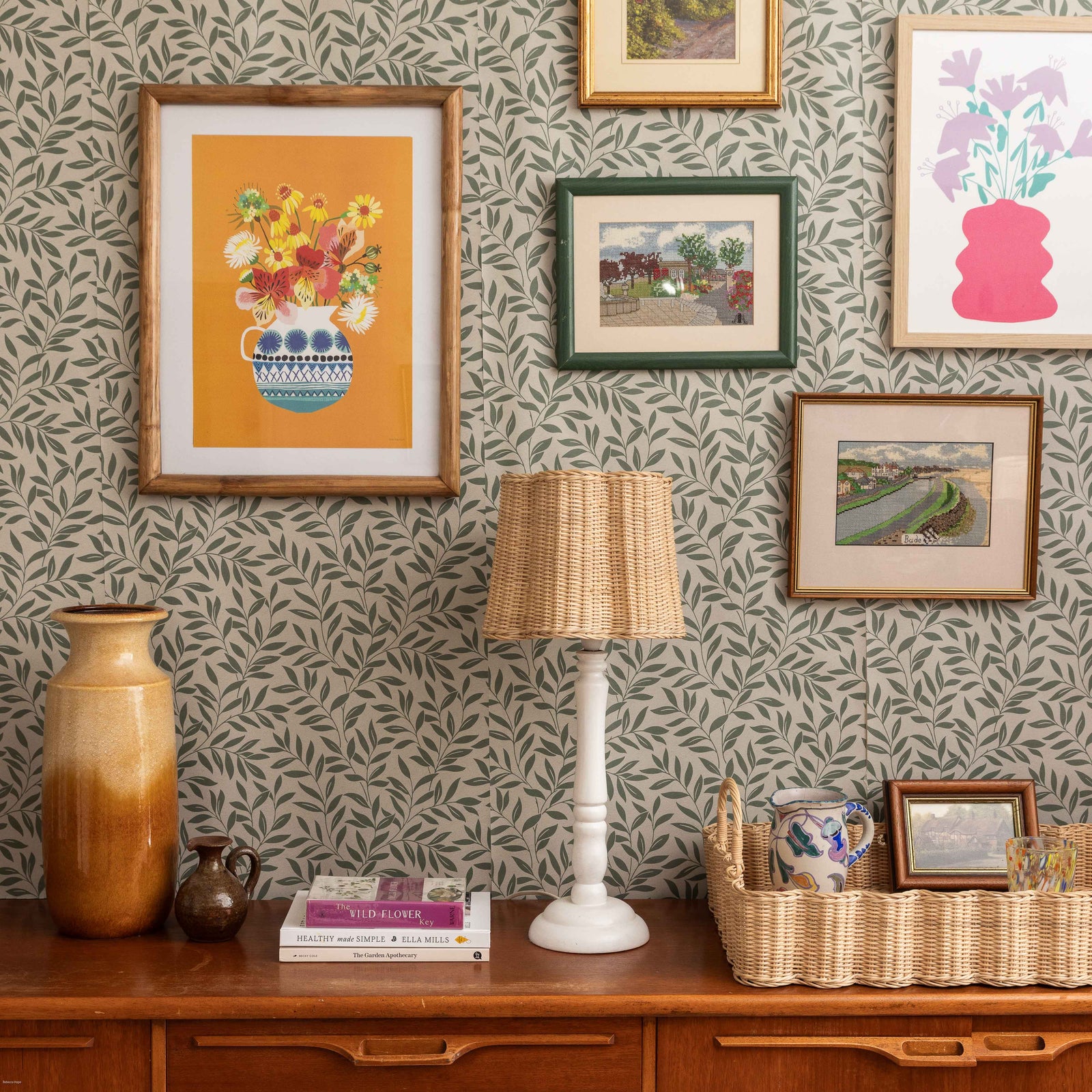 Clover Rattan Lampshade