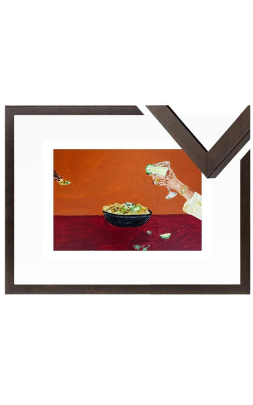 Sharing nachos and margaritas Fine Art Print