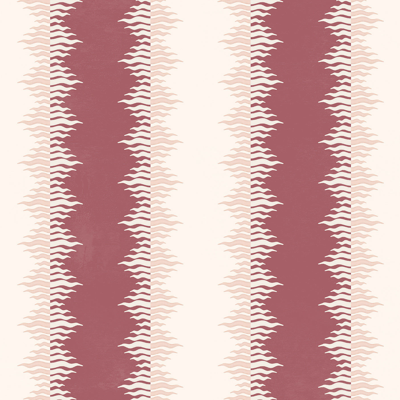 Crimped Stripe - Claret