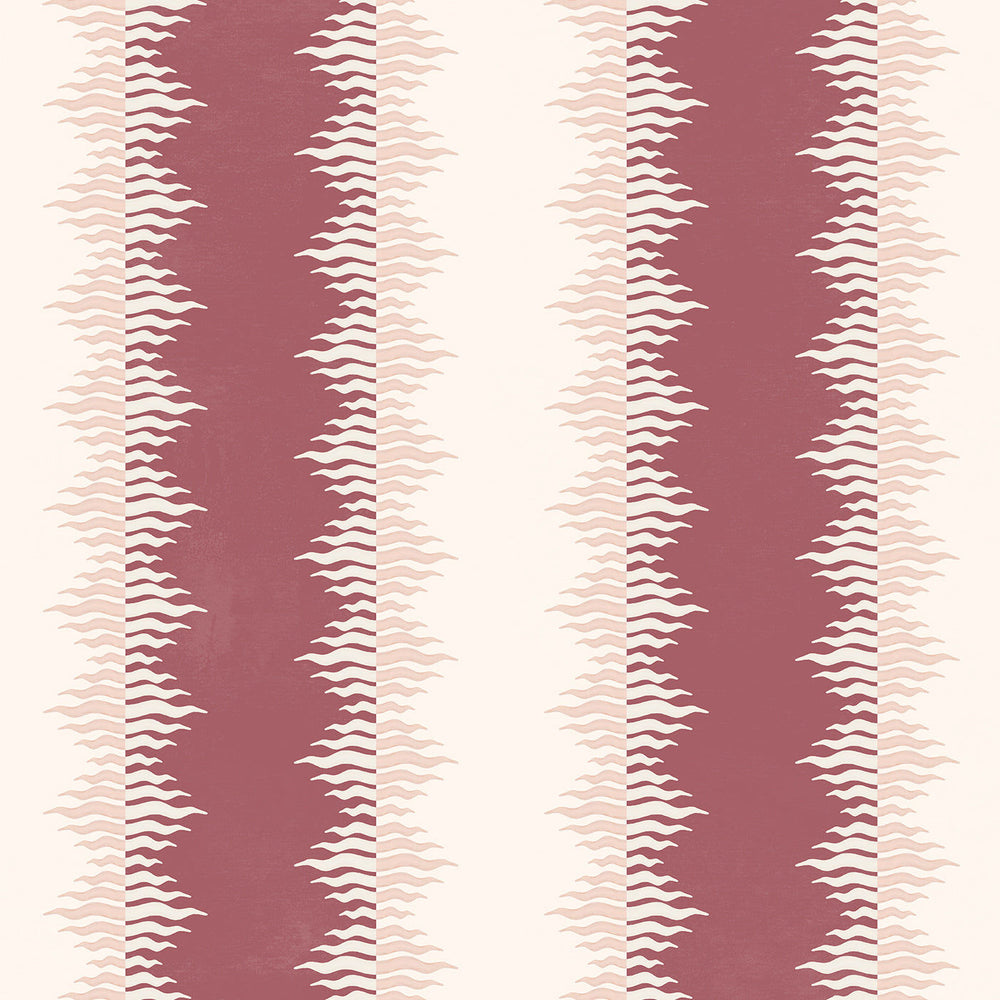 Crimped Stripe - Claret