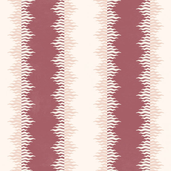 Crimped Stripe - Claret