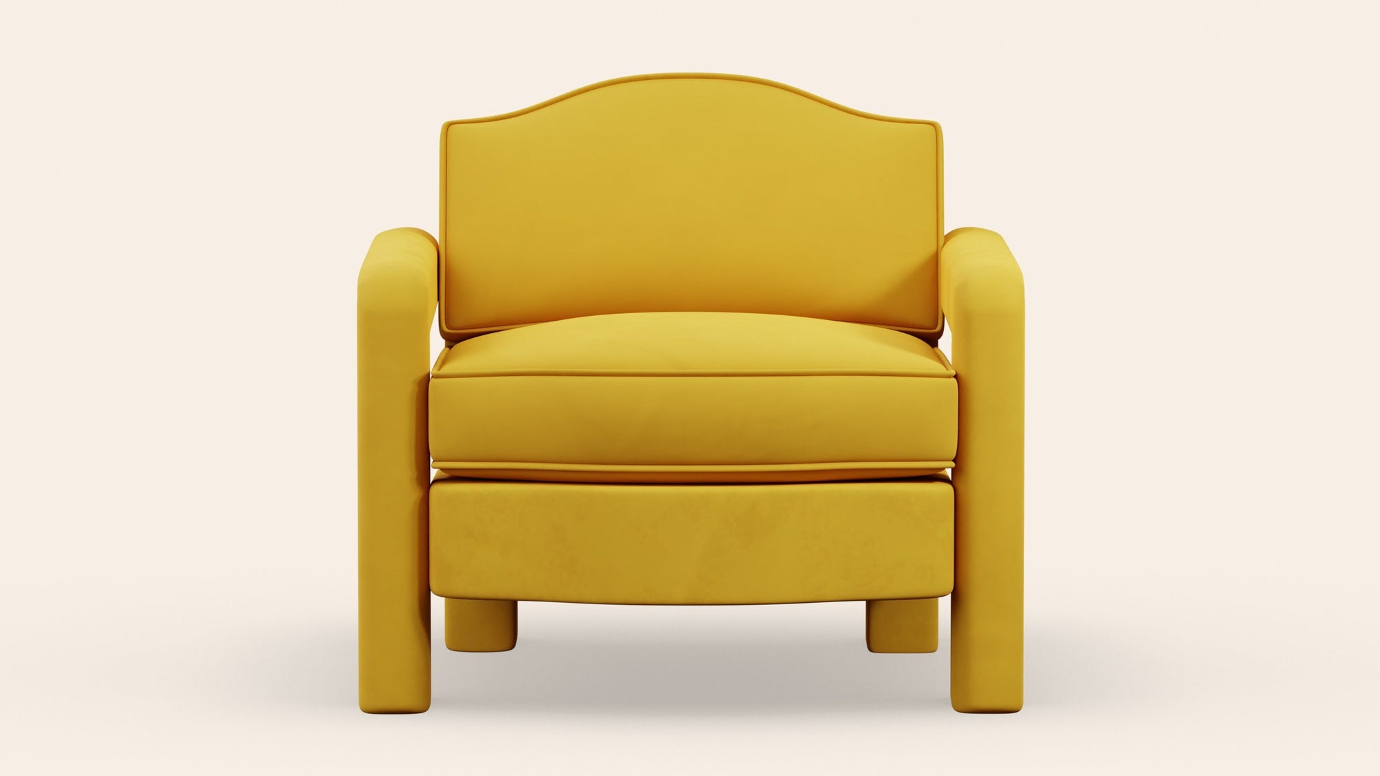 Elio Armchair, Daffodil Velvet