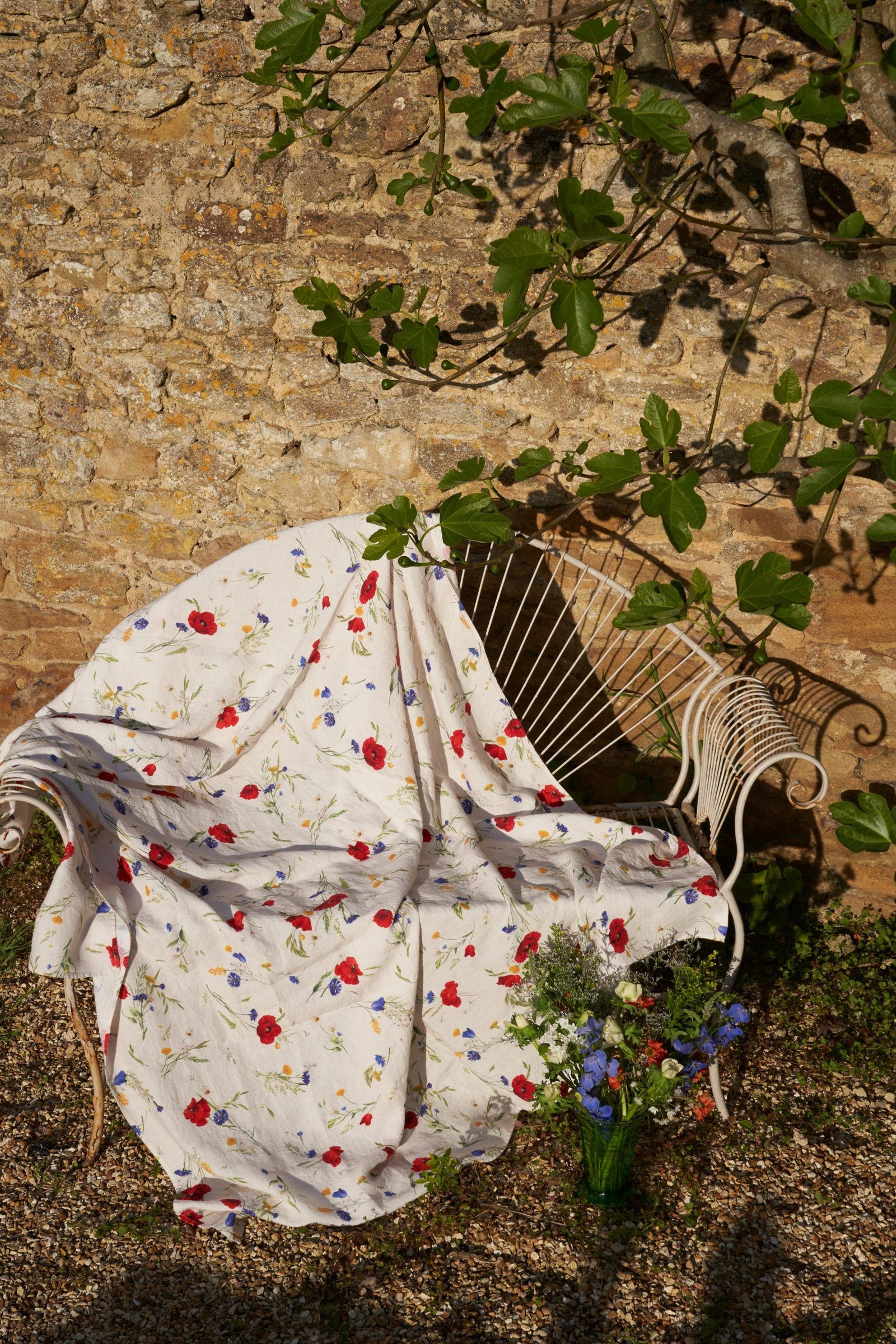 Summer Meadow Linen Tablecloth