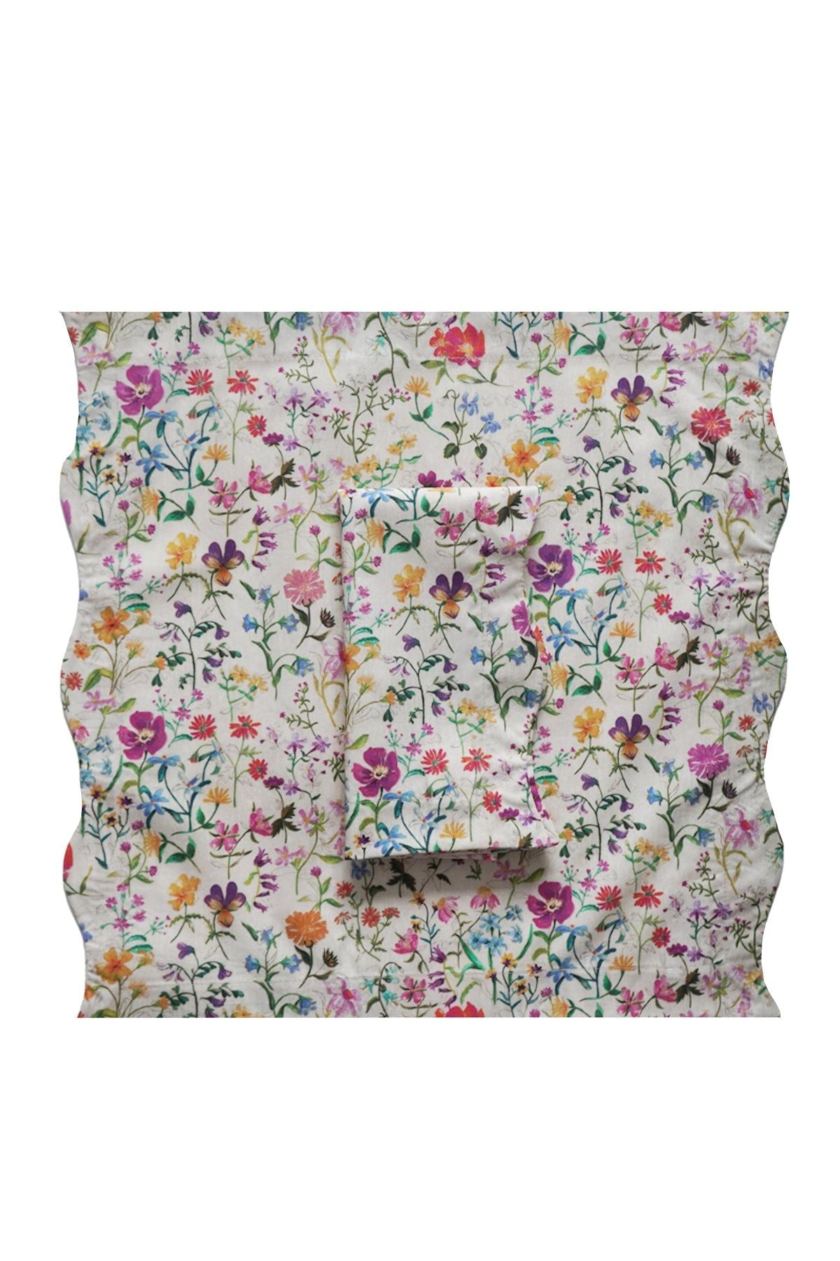 Wavy Napkin Set made with Liberty Fabric LINEN GARDEN