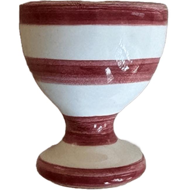 Bordeaux Stripe Egg Cup