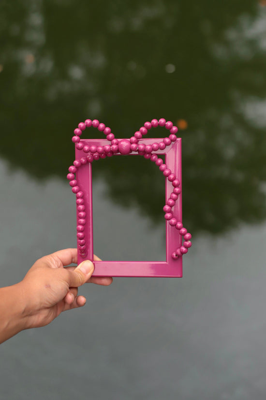Beaded Bow Frame