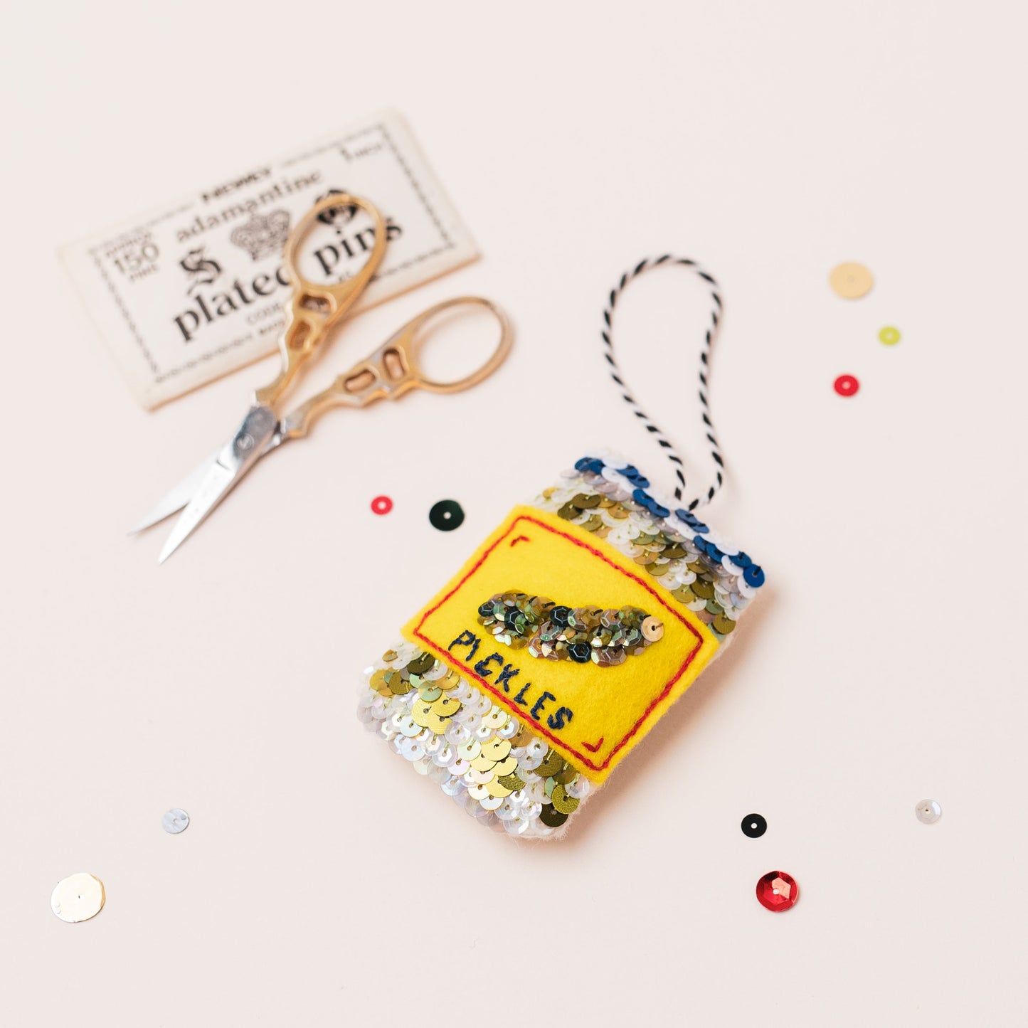 The Pickle Jar Sequinned Ornament