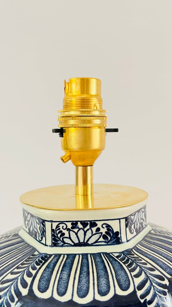Antique Delft Lamp
