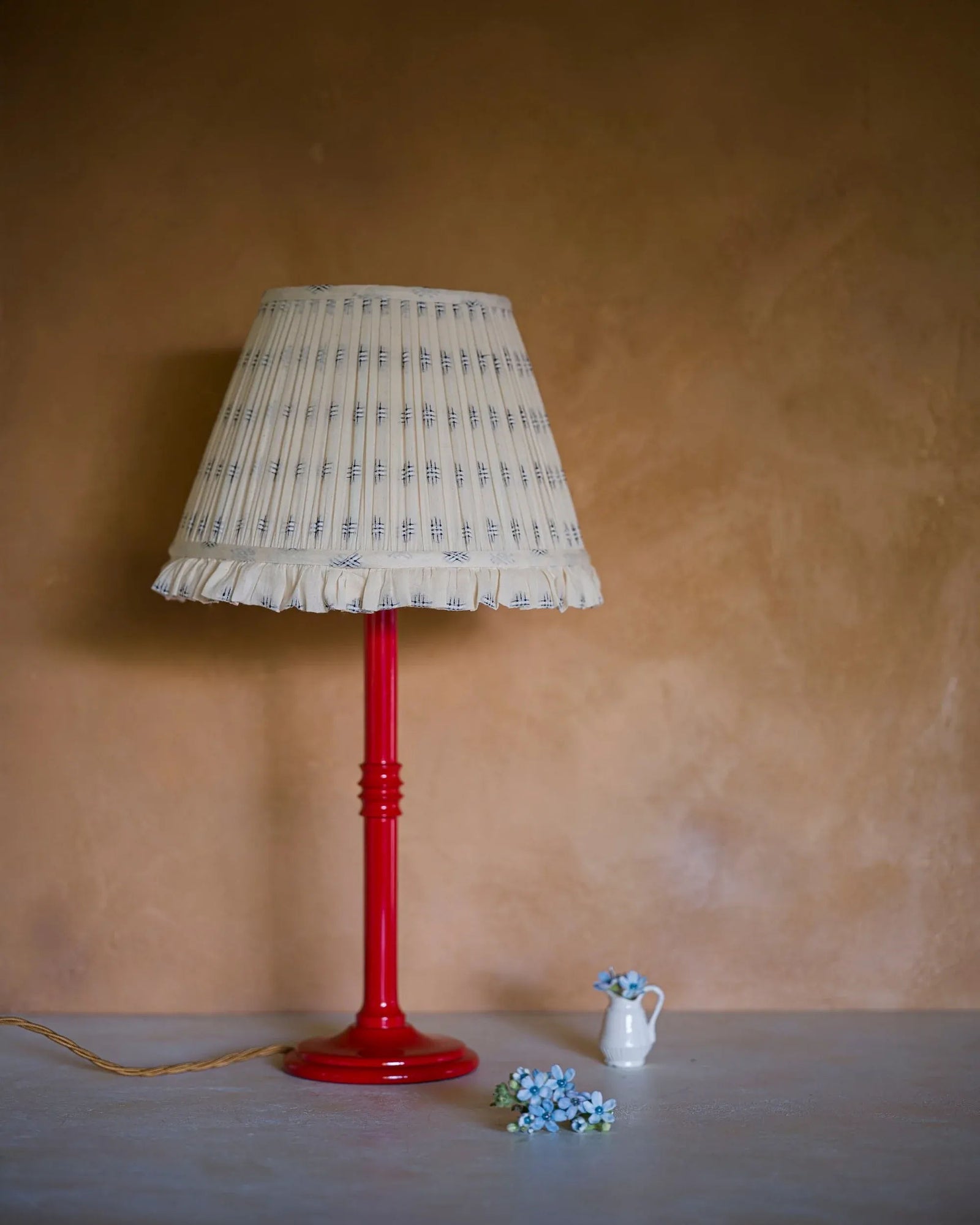 The Lacquered Lampstand in Strawberry