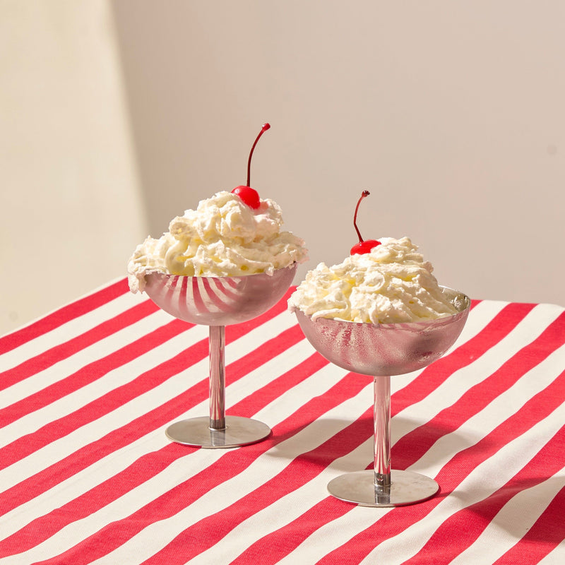 Vintage Style Ice Cream Coupe (Pair)