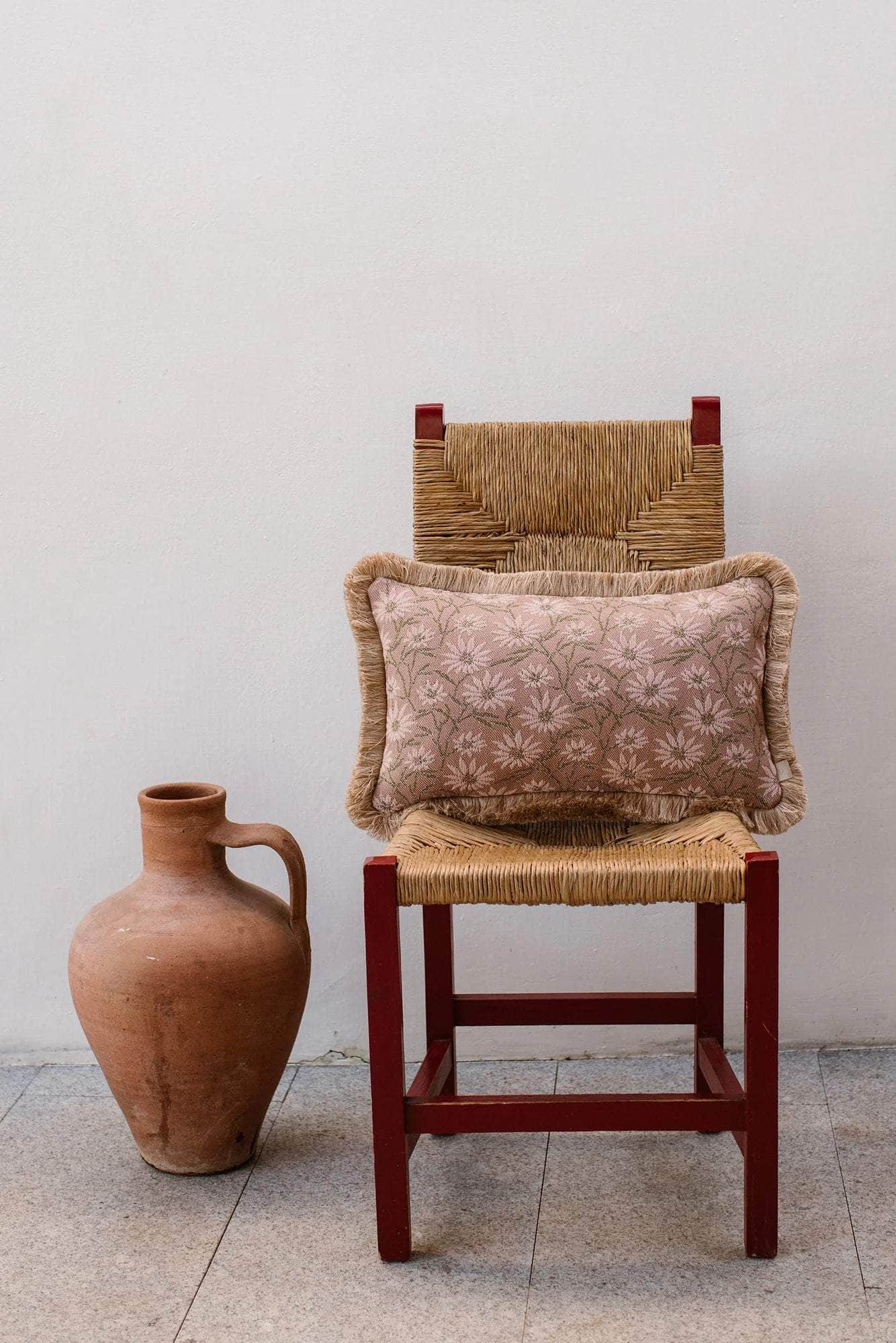 Cushion Mako Rose & Olive