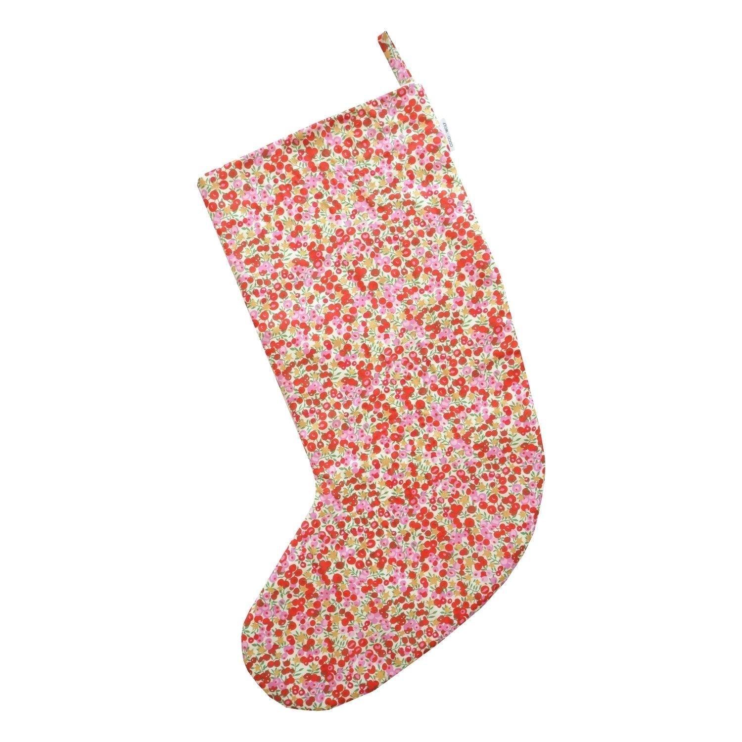 Christmas Stocking made with Liberty Fabric WILTSHIRE STAR