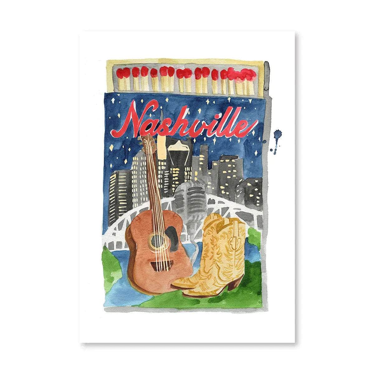 Nashville Matchbook Print