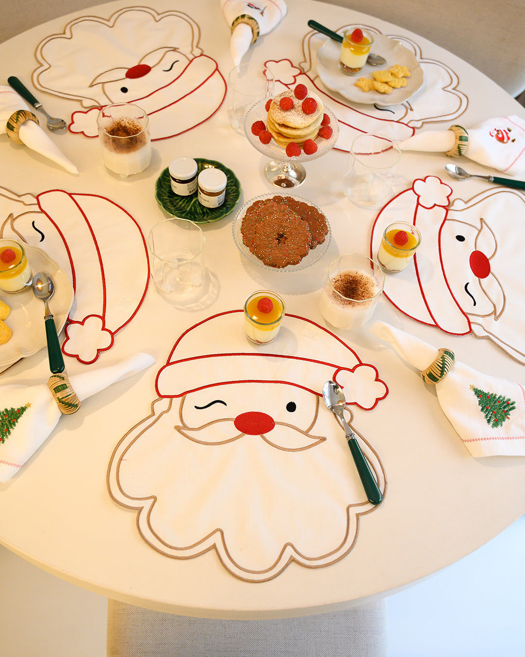 Santa Claus Placemat, Stain-Resistant