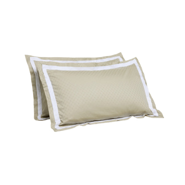 Jacquard Organic Cotton Pillowcases - Sage