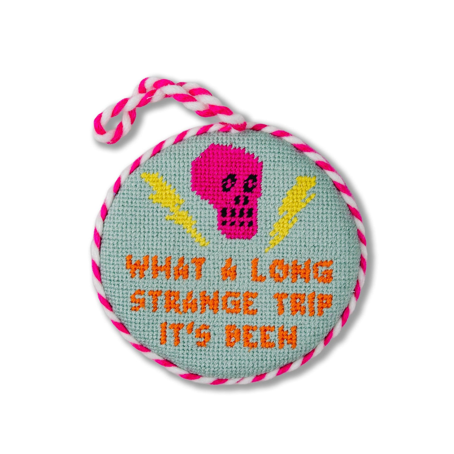 Needlepoint Ornament - Long Strange Trip