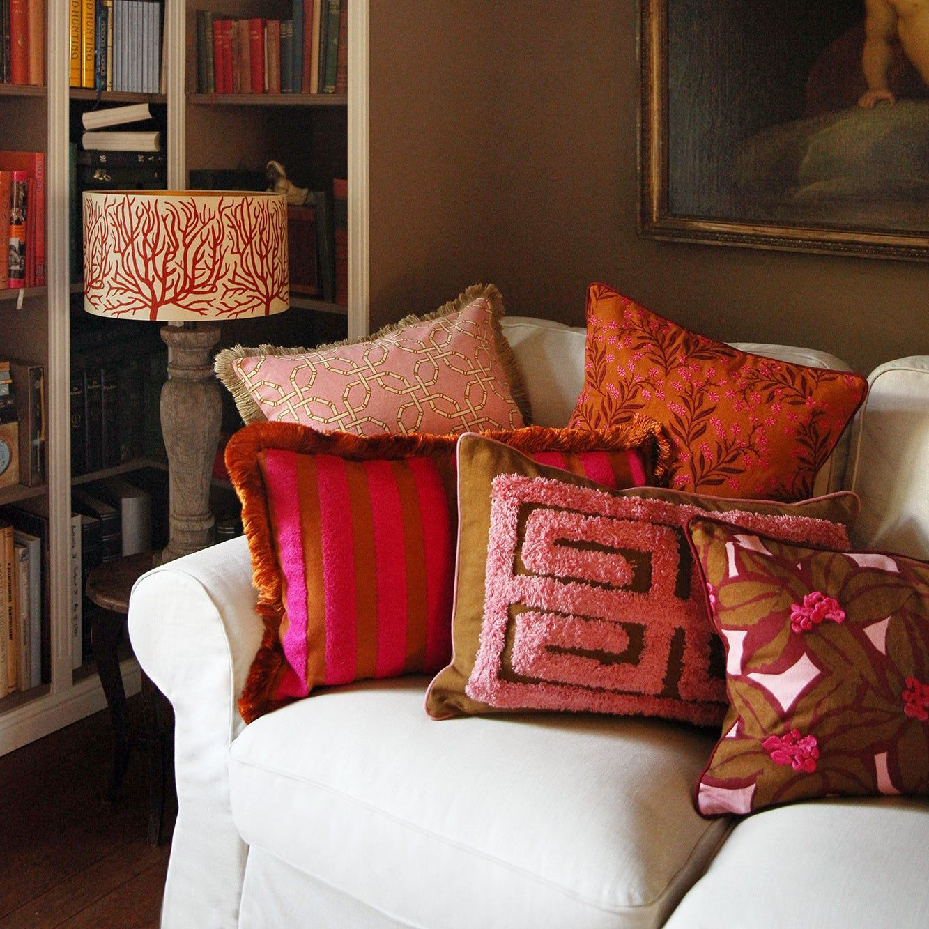 Lampshade Lauren Sand & Chili