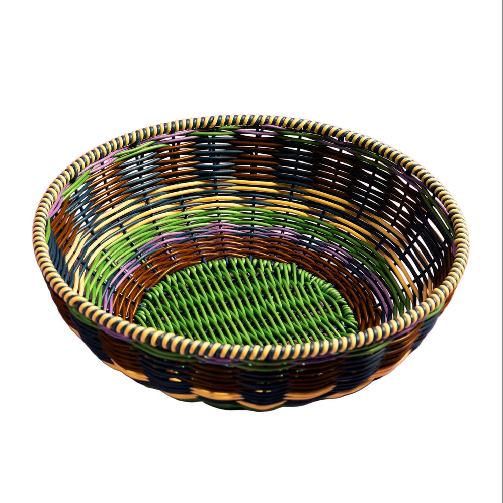 Woven Bowl | Brown & Green