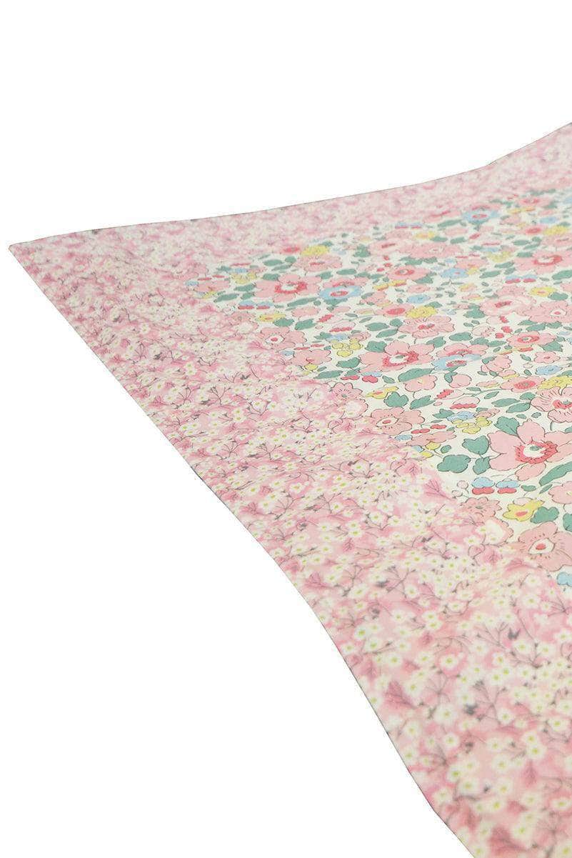 Picnic Blanket Made With Liberty Fabric Betsy Candy Floss & Mitsi Valeria Pink