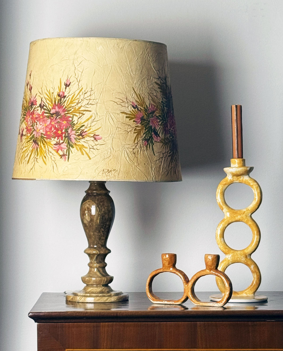 Handmade Ceramic Candlestick Yellow