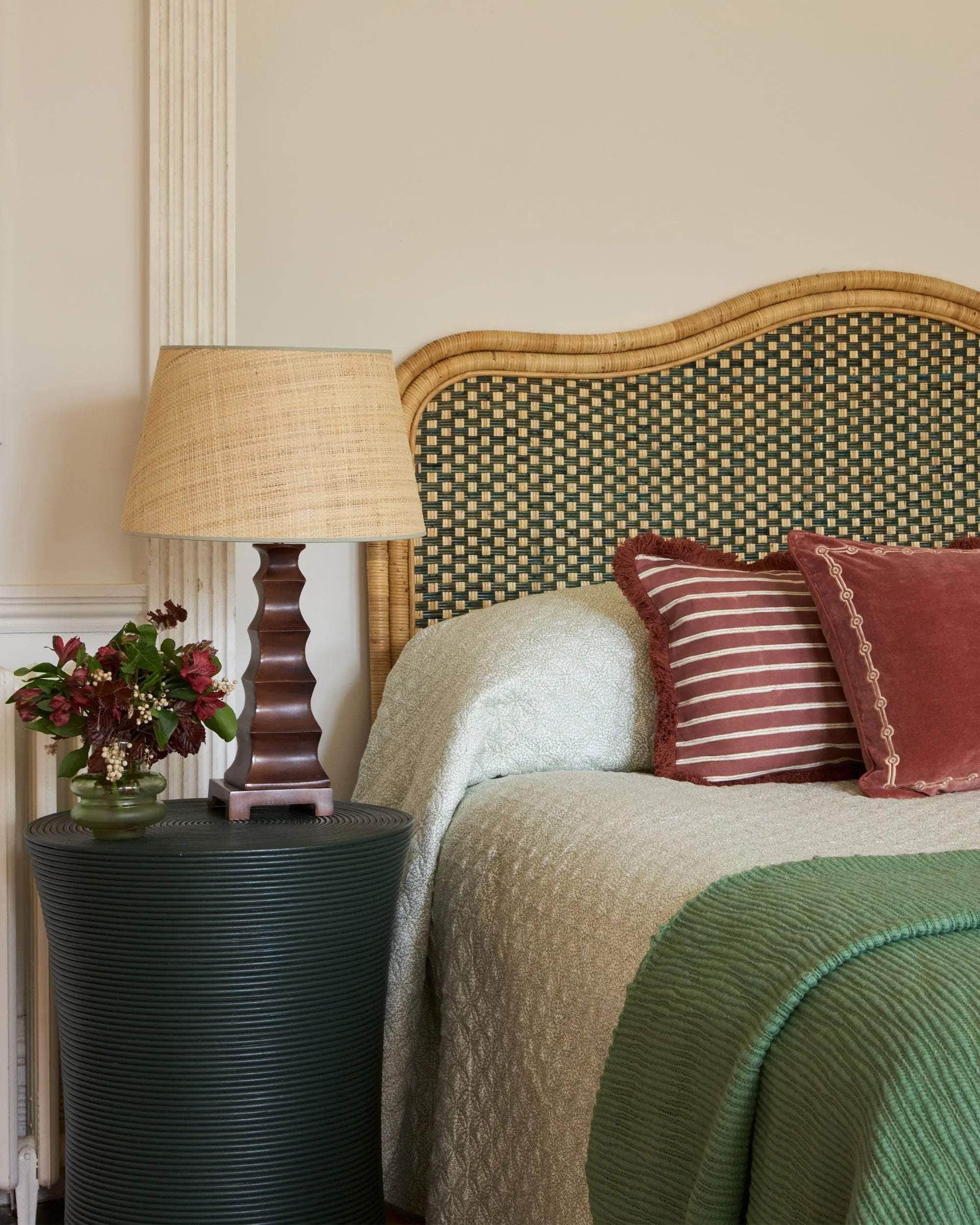 Edo Stripe Cushion - Red