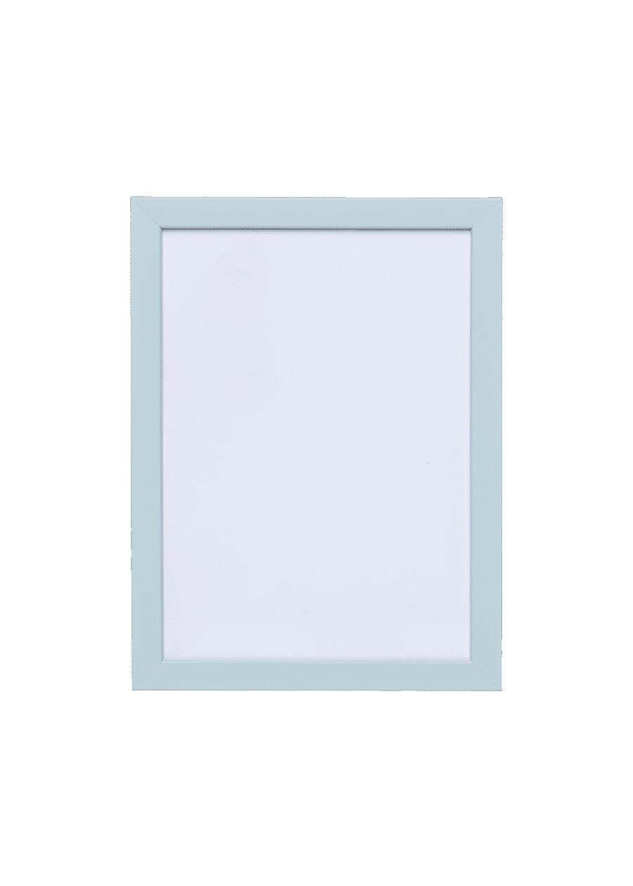 Sky Blue Wood Picture Frame