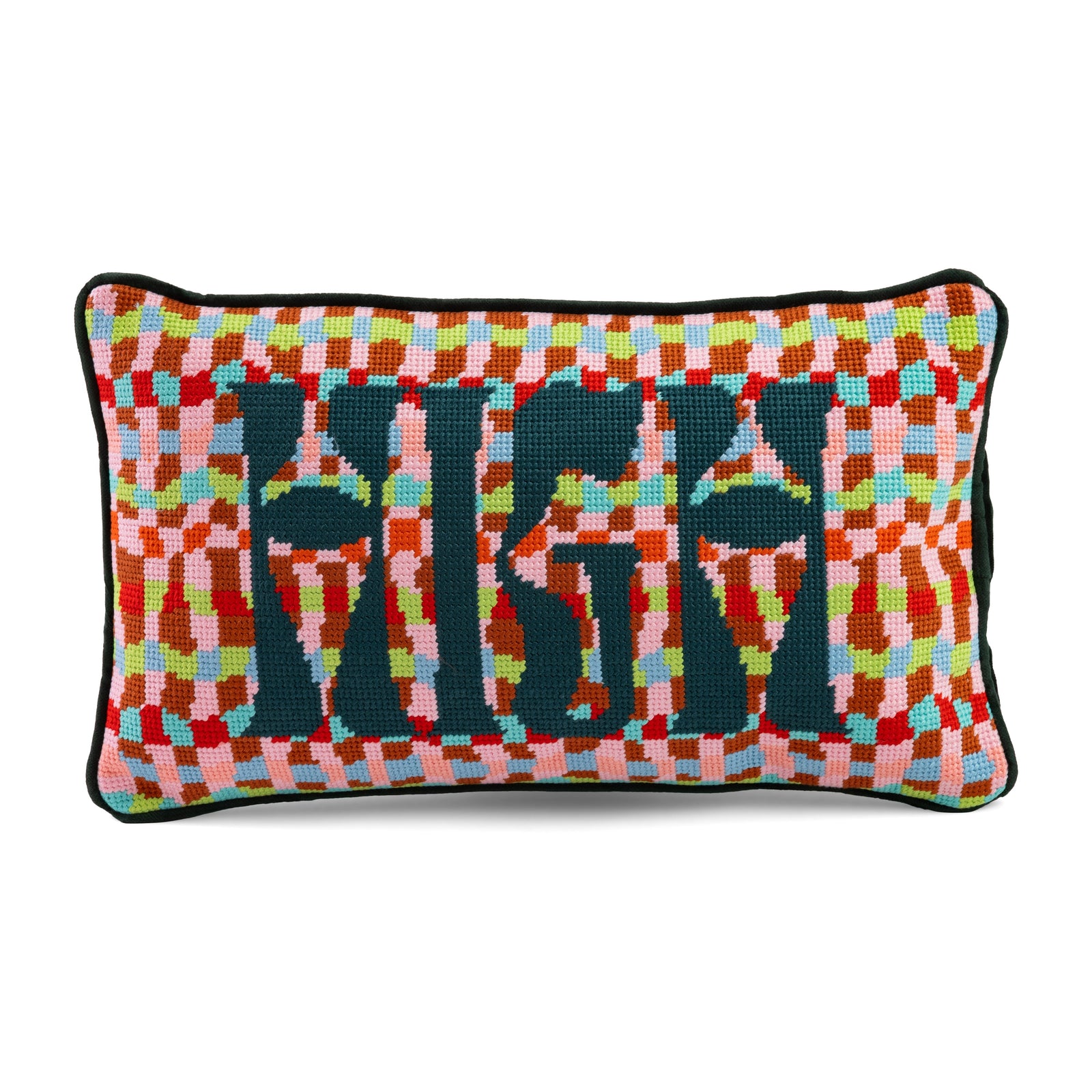 High Needlepoint Pillow