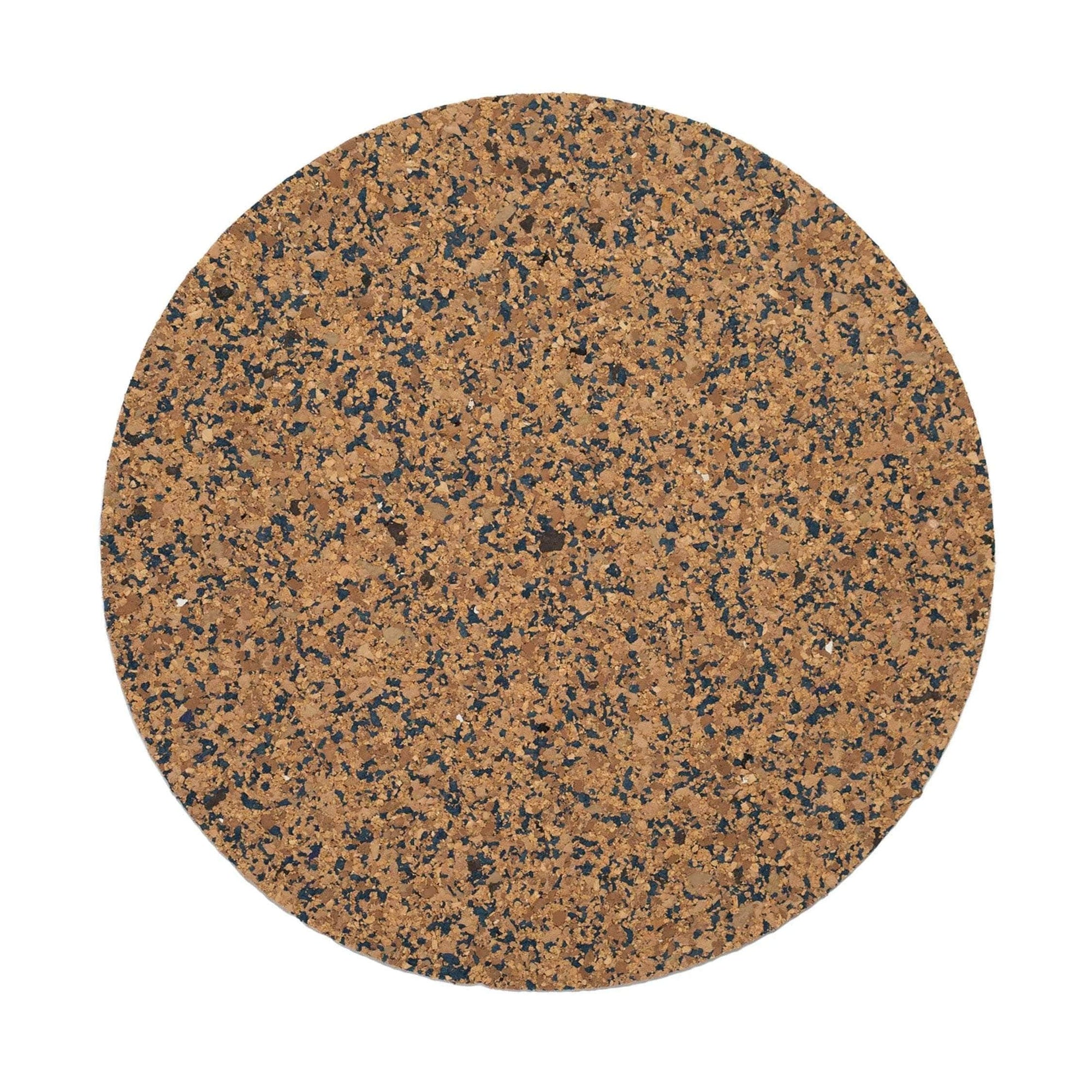 Navy Round Speckled Cork Placemat