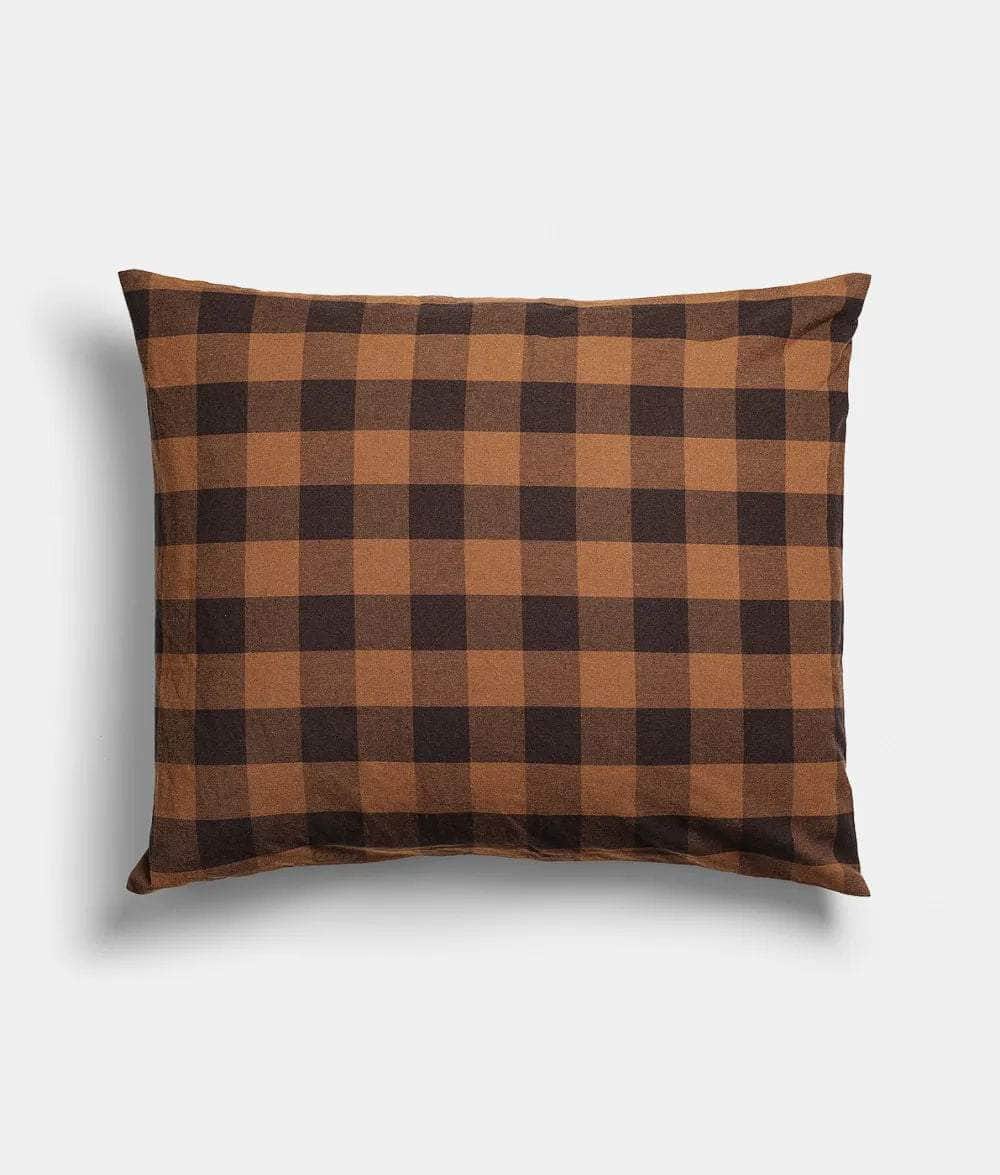 Cushion Cover Checked Brown
