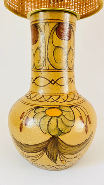 Portuguese Pottery Lamp