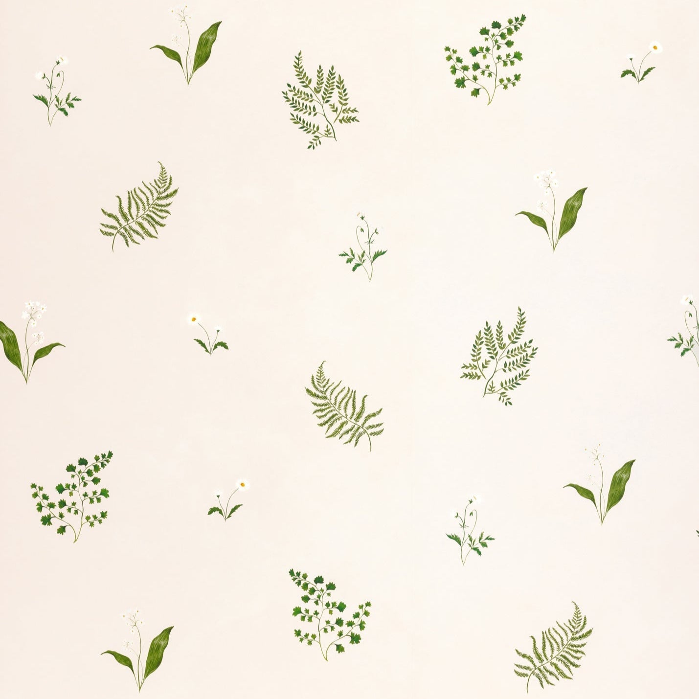 Herbarium Forest Wallpaper - Ivory