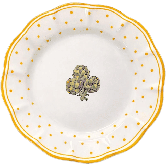 Plumetis Plate Carciofo Yellow - 25cm