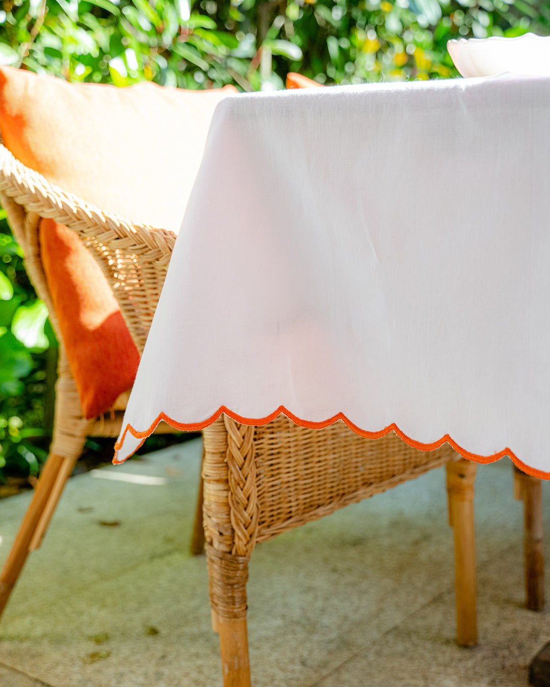 Embroidered Sea Tablecloth