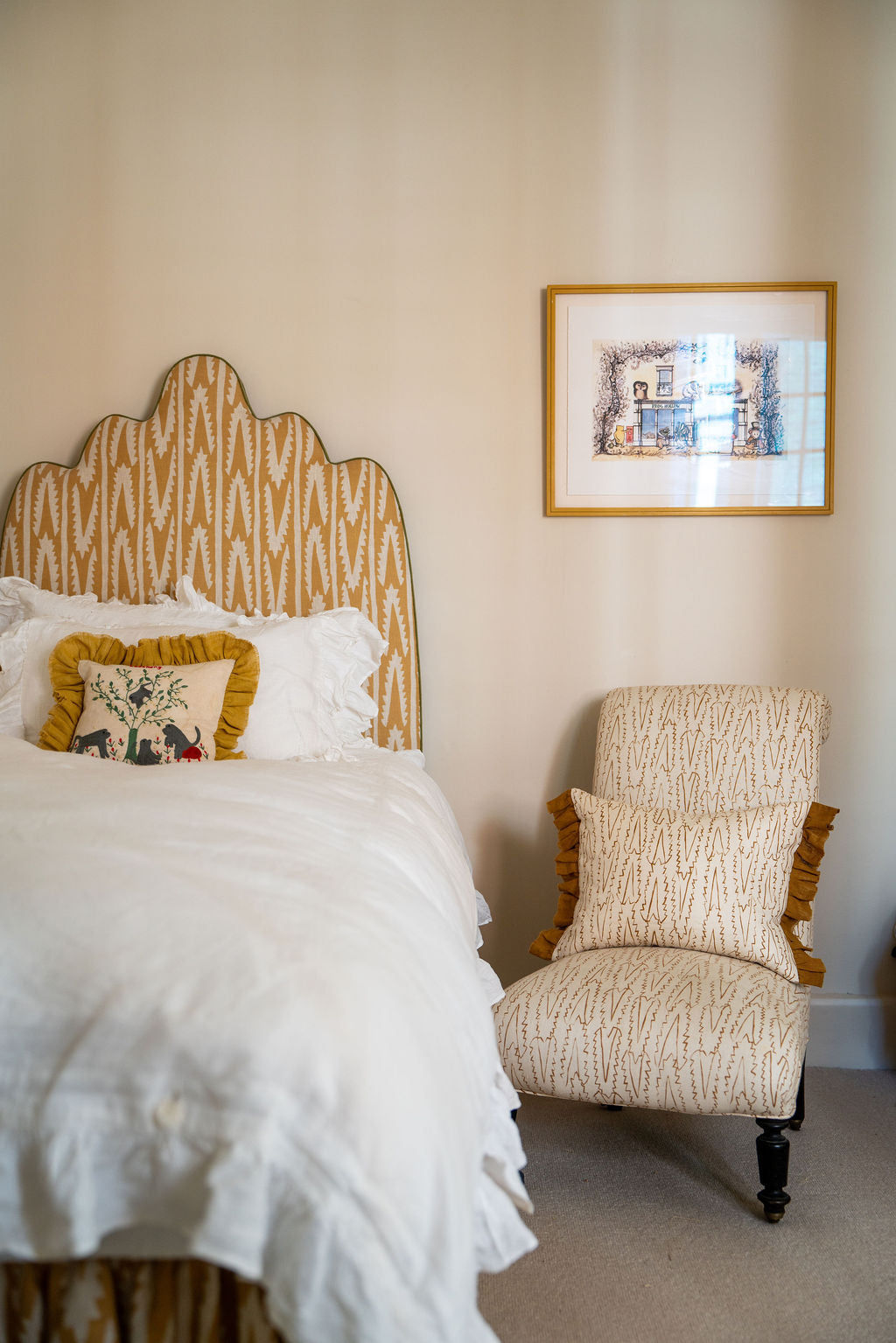 Ruffle Child's Size Duvet Cover and Pillowcase Set