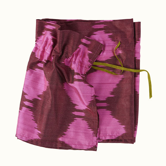 Lampshade Flirty Skirt Ikat Diamond Claret Pink