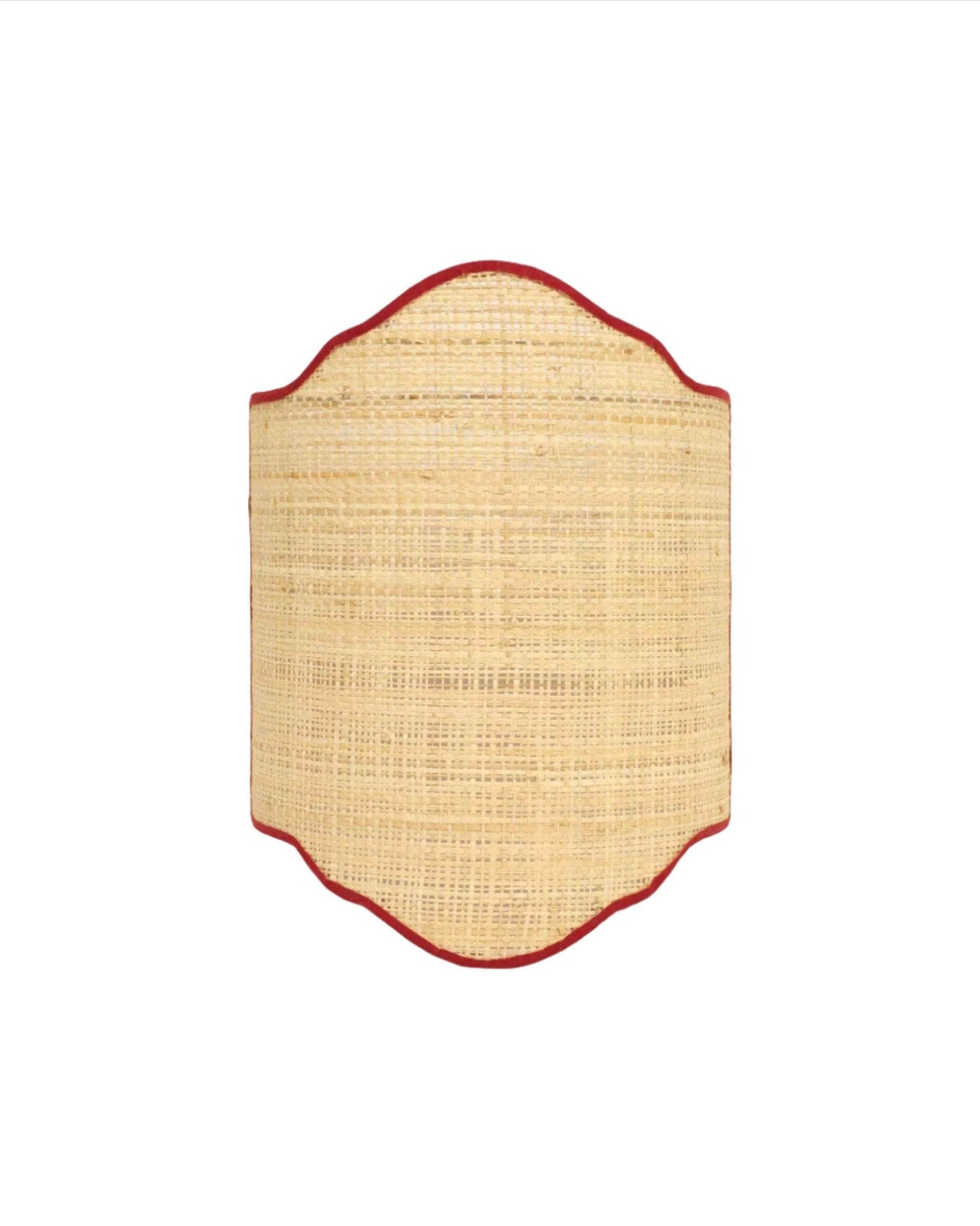Tedate Raffia Candle Shade - Russet Red