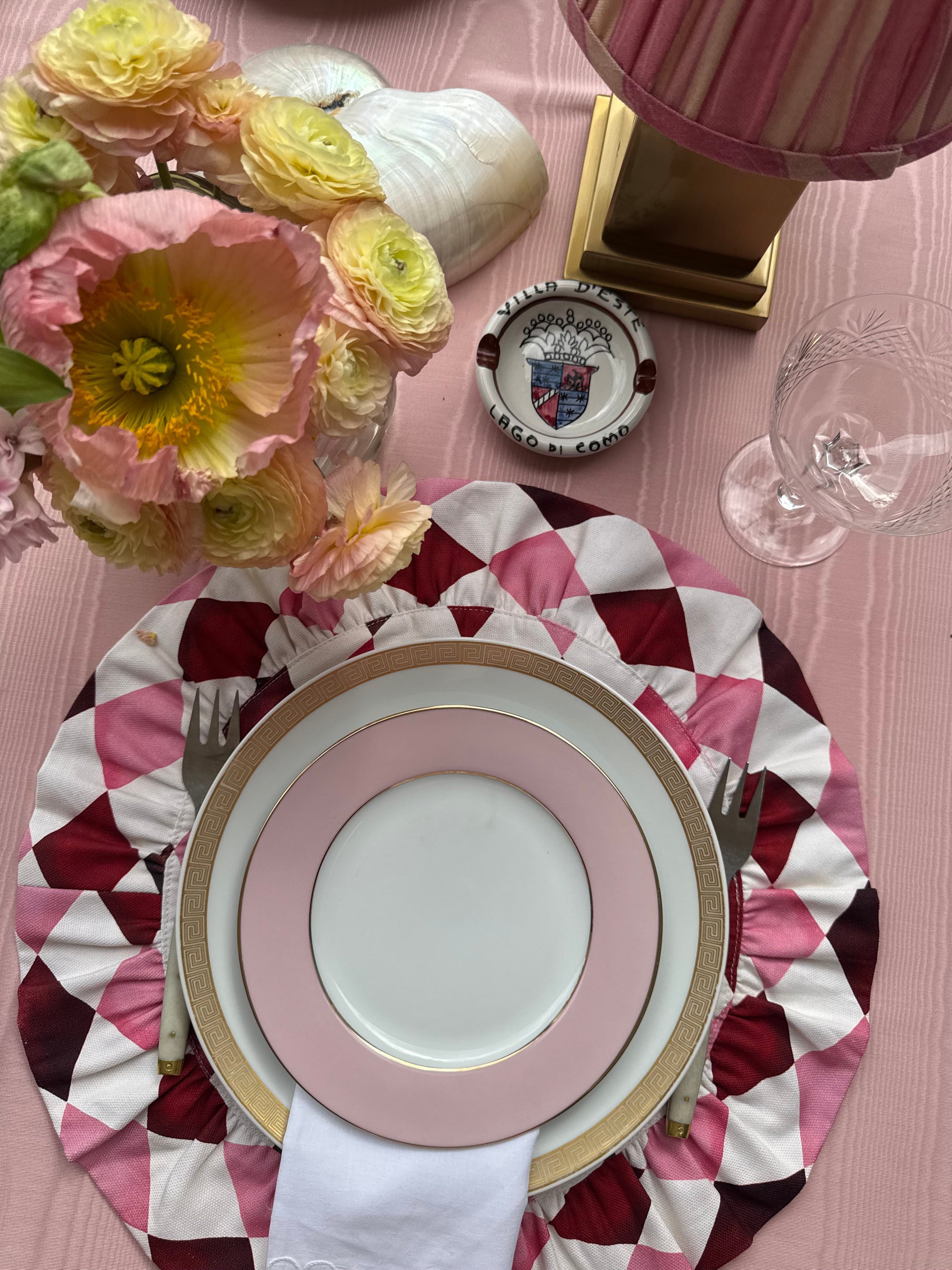 Darcy Placemat Circus Pink - Set of 2