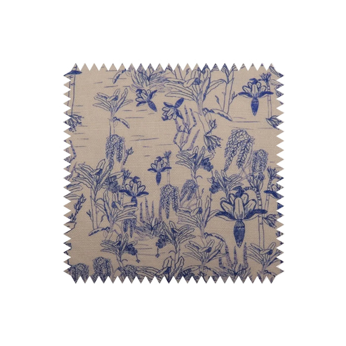 Fabric Swatch of Tropicalia Porcelain Blue