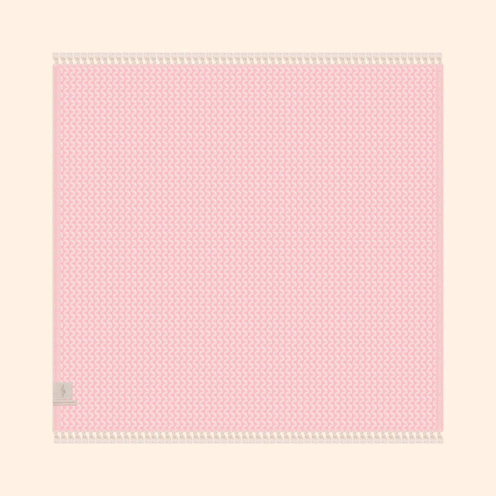 Silent Ripple Pure Cotton Blanket In Pink
