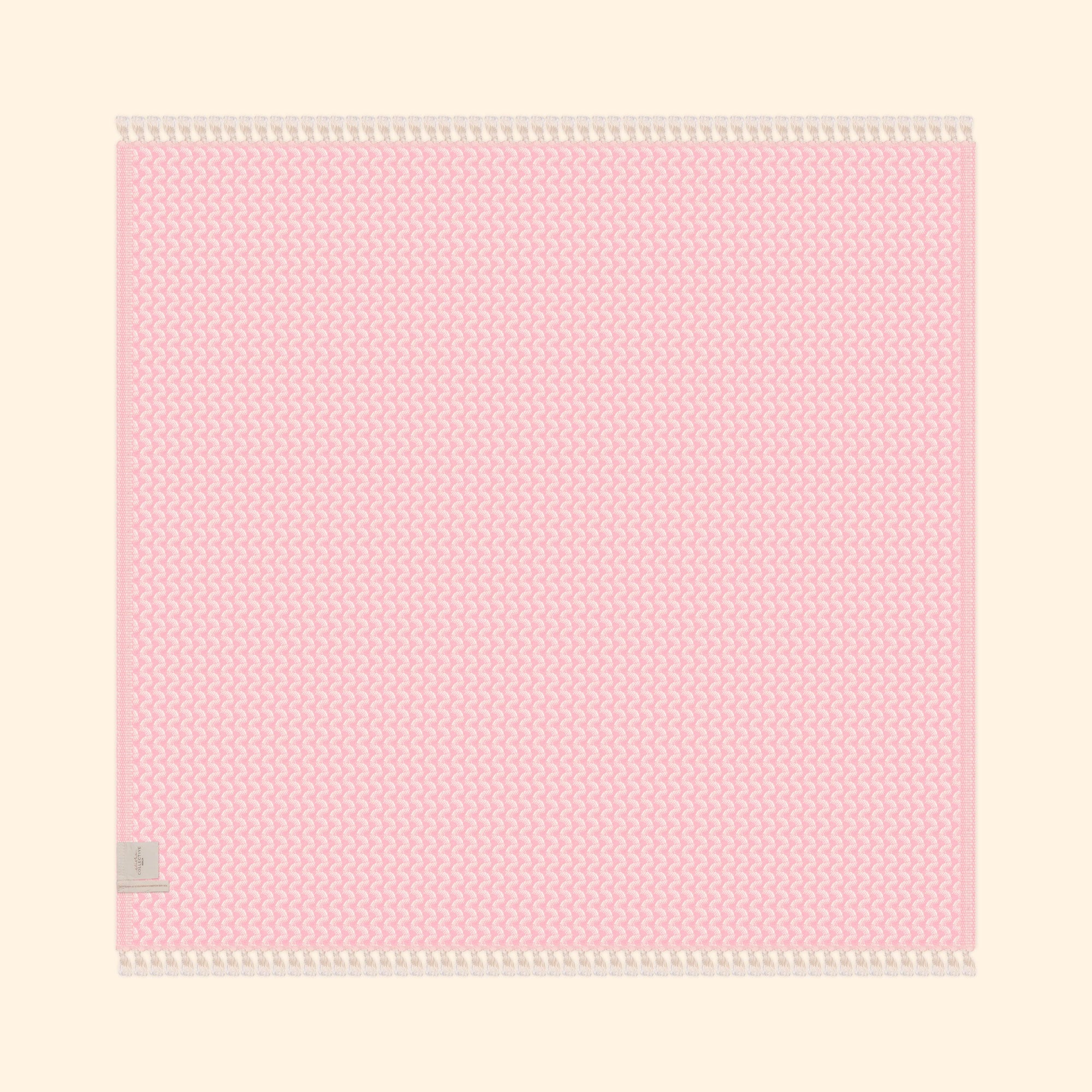 Silent Ripple Pure Cotton Blanket In Pink