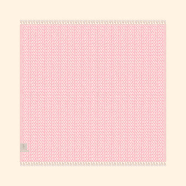 Silent Ripple Pure Cotton Blanket In Pink