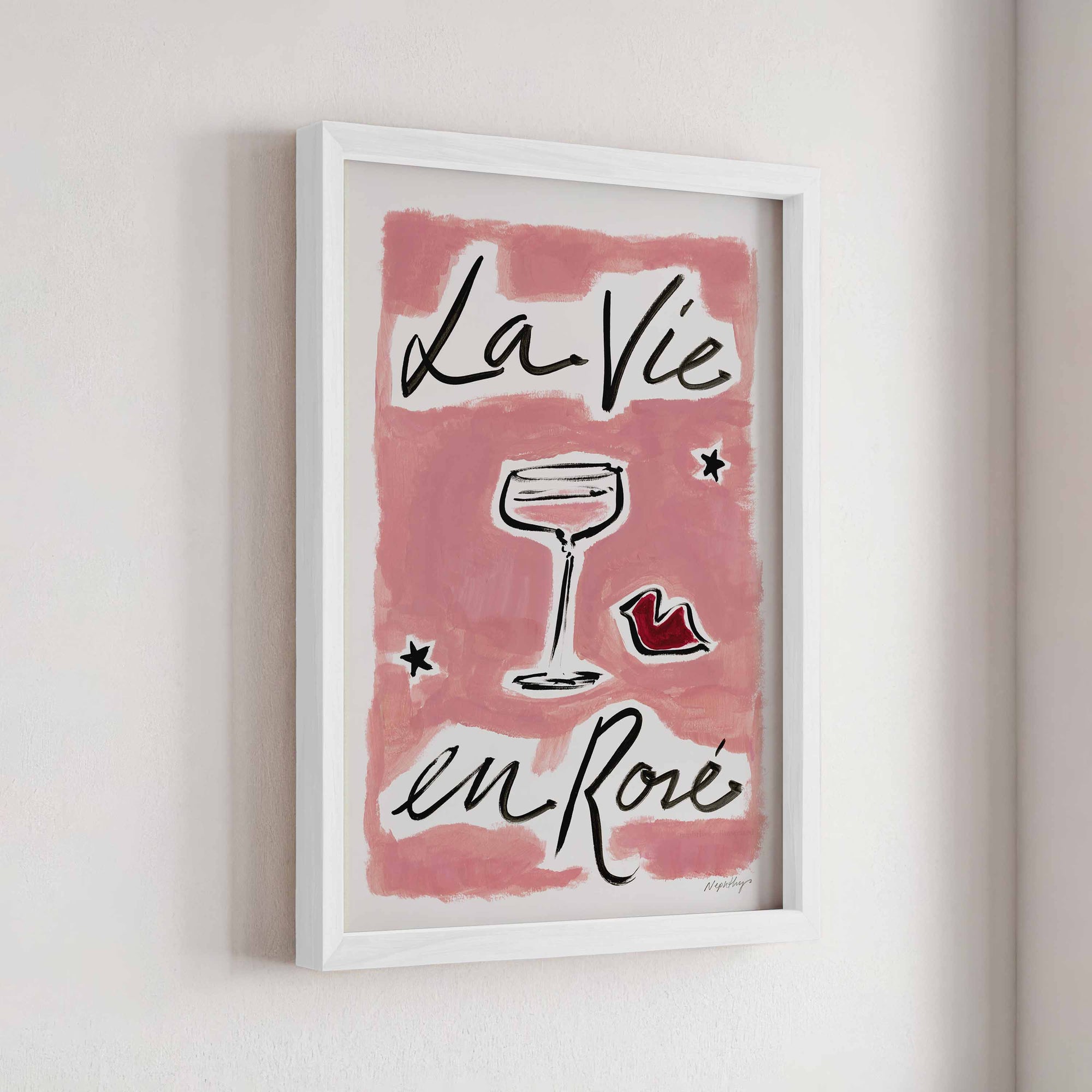 La Vie En Rosé Print