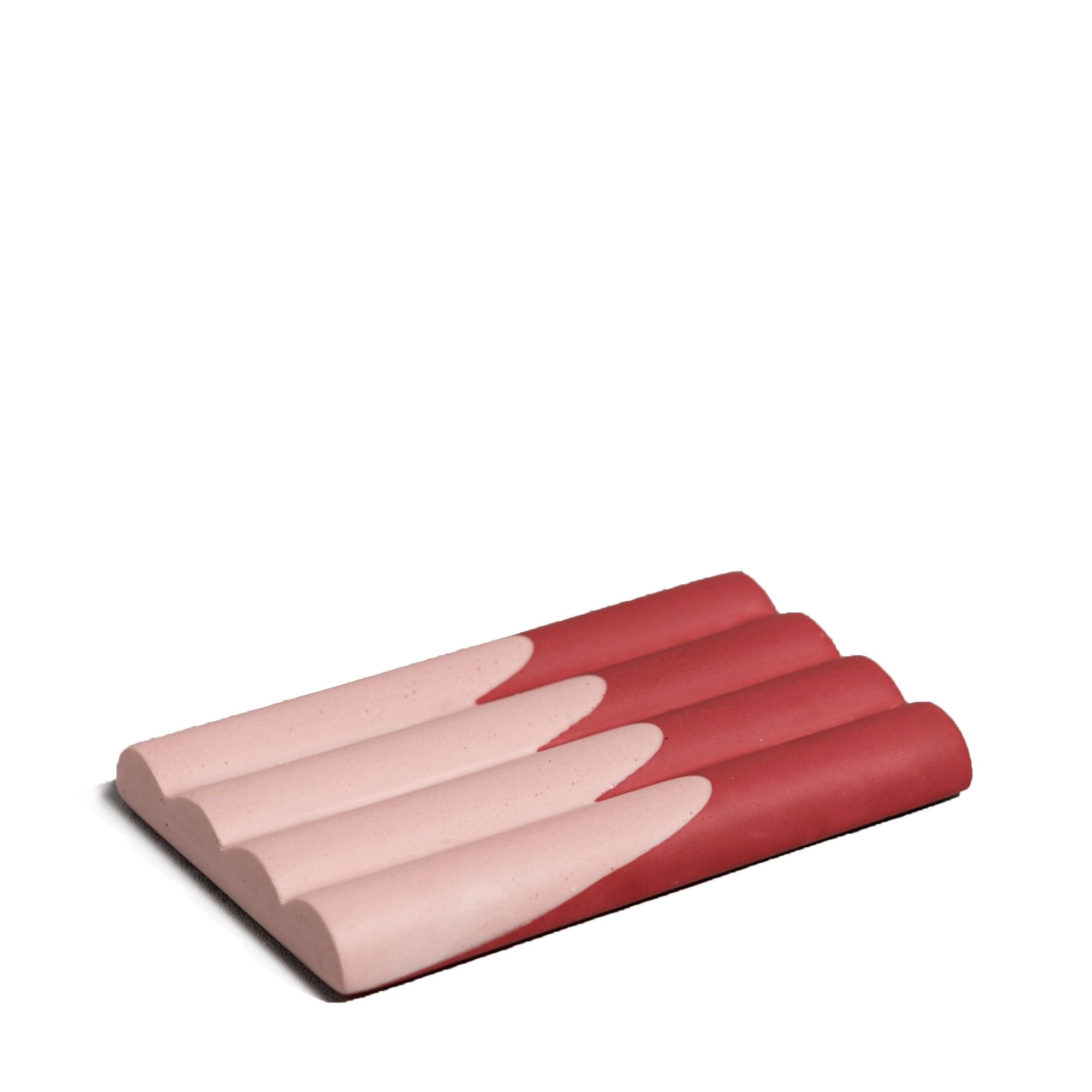 Soap Dish No1 - Pale Pink & Berry