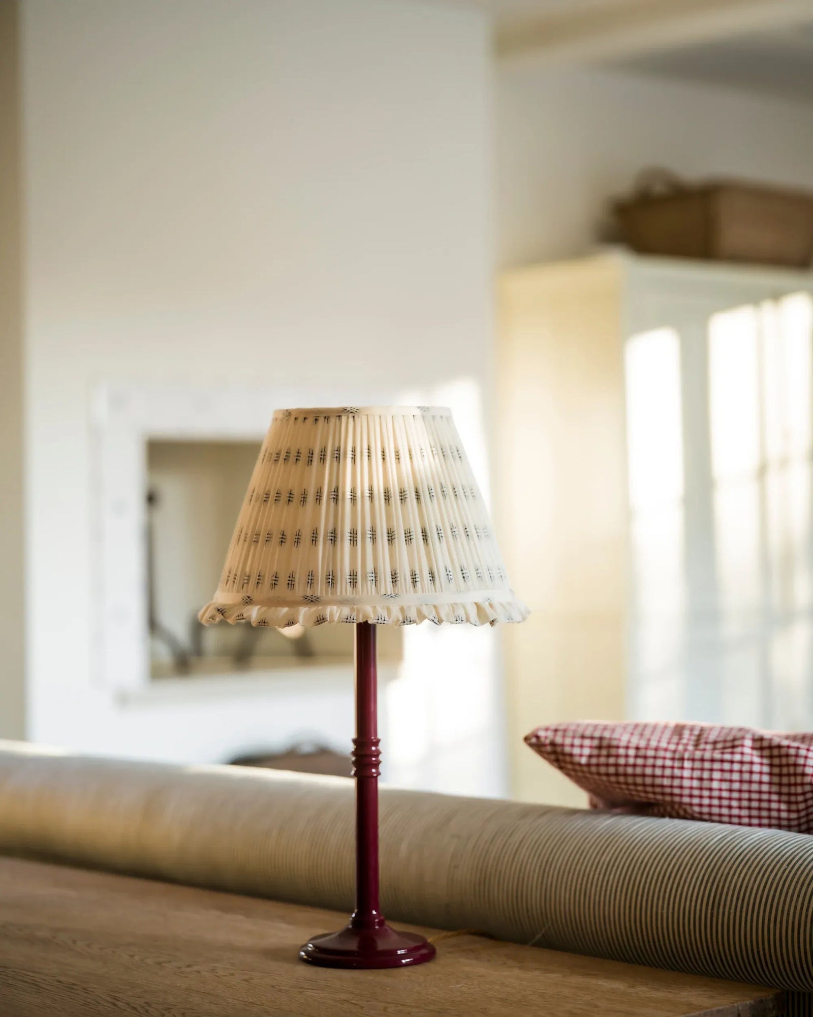 The Lacquered Lampstand in Damson